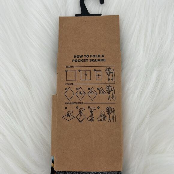 Joe's Collection Tie & Pocket Square Set - Gray Heather/Ice Cream Cones - NWT - Picture 4 of 6